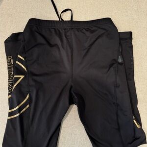 Black and Gold Athletic Pants
